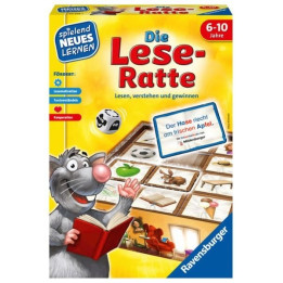 Vzdělávací hra pro děti RAVENSBURGER Die Lese-Ratte 24956, v německém jazyce