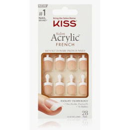 Umělé nehty KISS Acrylic French KSA11, 28ks