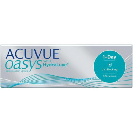 Kontaktní čočky ACUVUE Oasys with Hydraluxe 1-Day , DIA 14.3, D+2.50, BC 9.0, 30 čoček