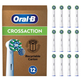 Náhradní hlavice ORAL-B Cross Action, 12 ks, bílá