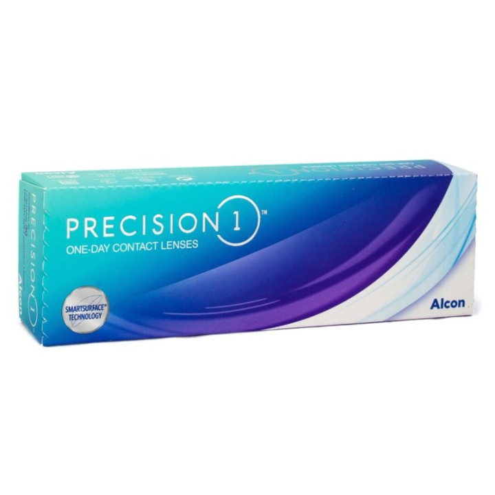 Jednodenní kontaktní čočky ALCON Precision1, +1,75, BC 8,3, DIA 14,2, 30ks