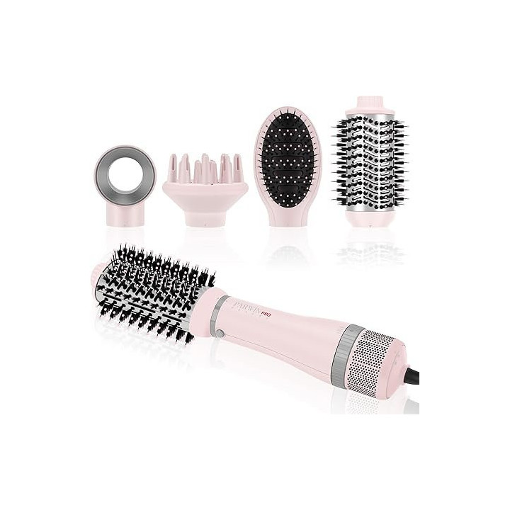 Kulmofén 4v1 PARWIN PRO BEAUTY DE-PW-AB0319-4P-PK, 1000 W, růžová