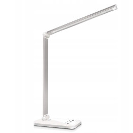 LED Stolní lampa QM019, 6W, stříbrná