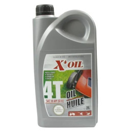 Motorový olej pro zahradní techniku X´OIL 4T Oil Huile SAE 30 API SJ/CD JASO MA, 2 l