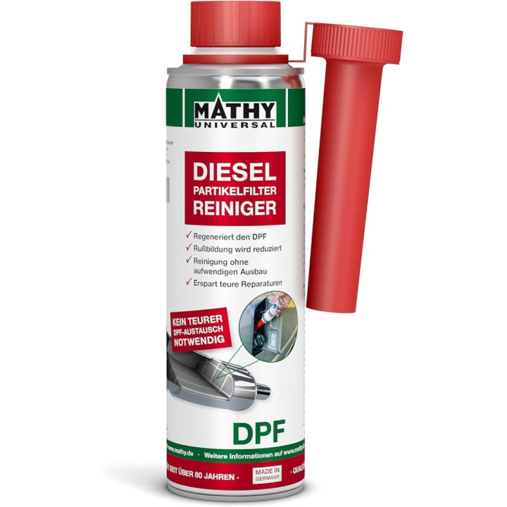 Údržba filtrů pevných částic v dieselových motorech MATHY Diesel Reiniger DPF, 300 ml