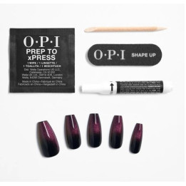Umělé nalepovací nehty OPI xPRESS/ON Swipe Night, 30 ks