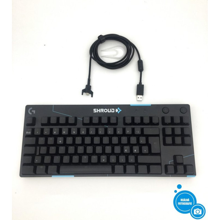 Herní klávesnice LOGITECH G PRO TKL YU0037, černá (rozložení severský jazyk)