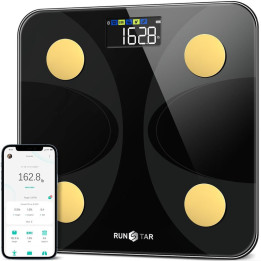 SMART digitální osobní váha RUNSTAR FG2431-G, Black Gold
