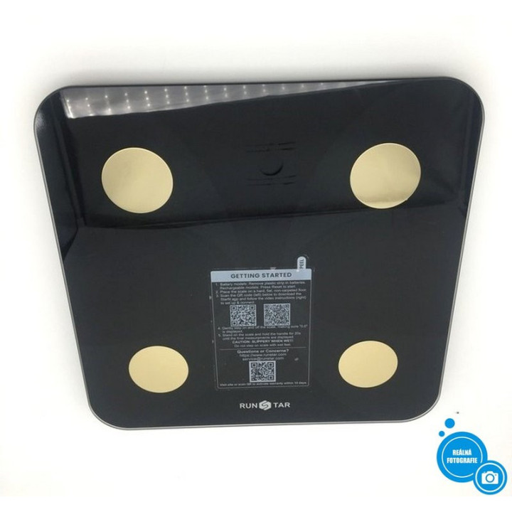 SMART digitální osobní váha RUNSTAR FG2431-G, Black Gold