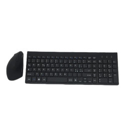 Bezdrátová klávesnice s myší Ergomic Wireless Combo (QWERTY), černá