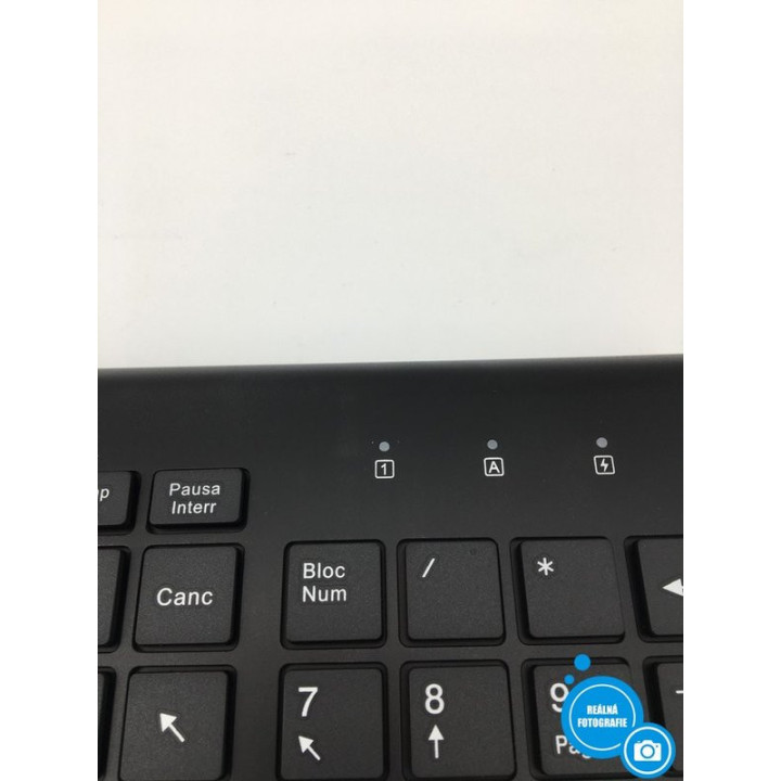 Bezdrátová klávesnice s myší Ergomic Wireless Combo (QWERTY), černá