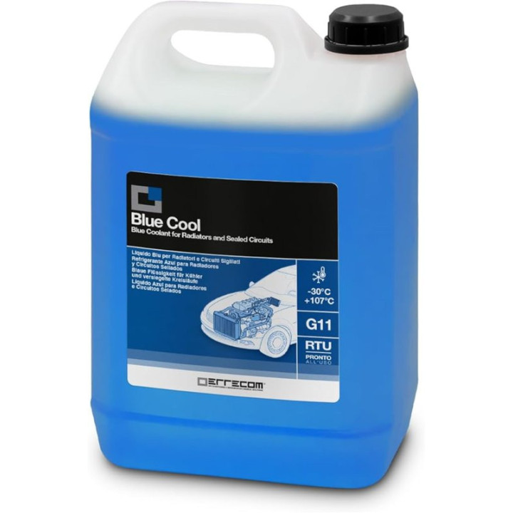 Chladicí kapalina ERRECOM Blue Cool G11, -30C/+107C, 5 L