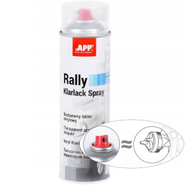 Lak ve spreji APP Rally Klarlack Spray 210105, bezbarvý, 500 ml