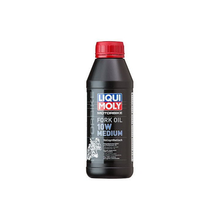 Syntetický olej do tlumičů motocyklů LIQUI MOLY Motorbike Fork Oil 10W Medium, 500 ml