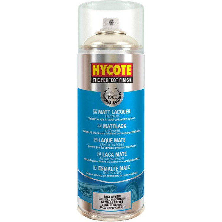 Matný lak ve spreji HYCOTE Matt Lacquer Spray Paint, 400 ml