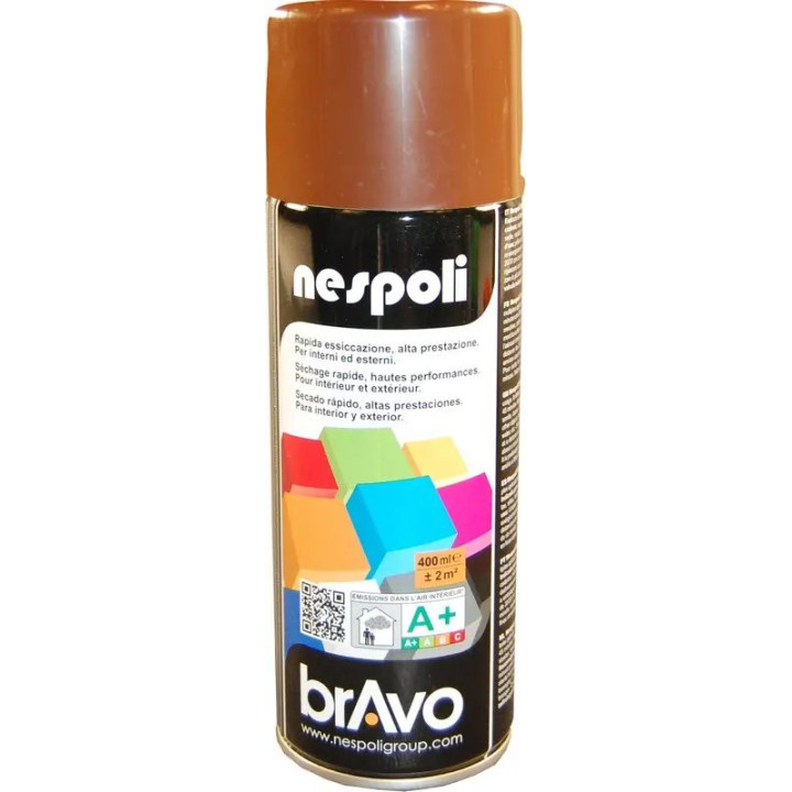 Akrylová barva ve spreji NESPOLI BravoRAL 8011, odstín hnědá, 400 ml