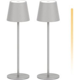Stolní lampa K-BRIGHT HM-009, 2ks, pískově šedá