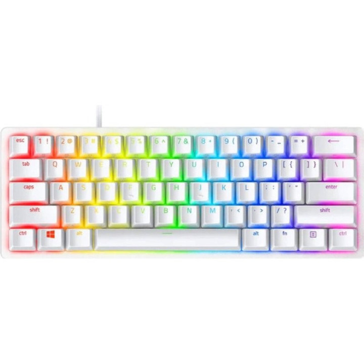 Klávesnice RAZER Huntsman Mini RZ03-03392600-R3W1, QWERTY, bílá