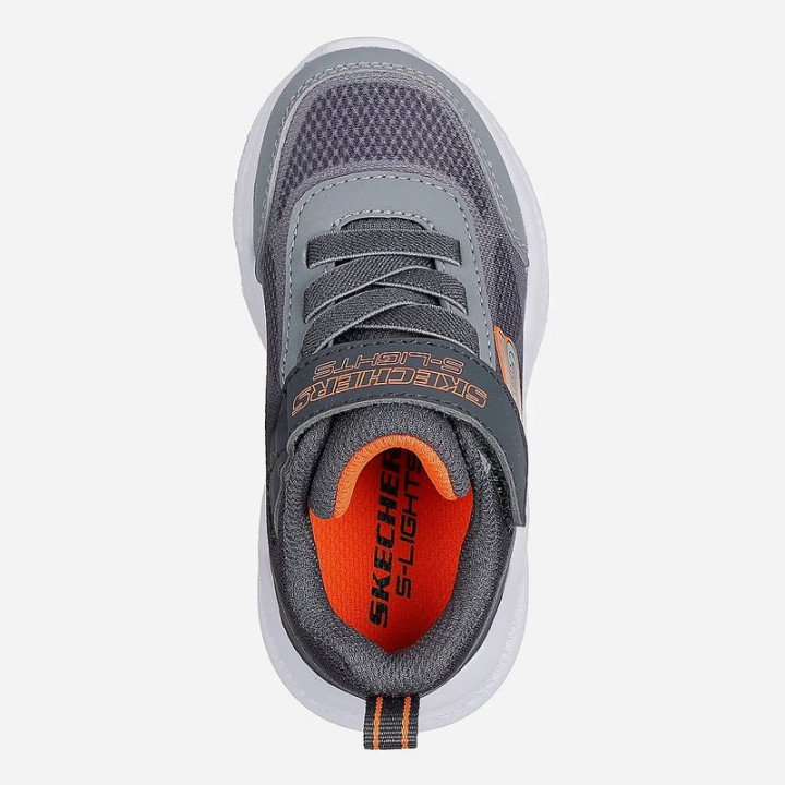 Svíticí tenisky pro děti SKECHERS S-Lights, vel EU 21, šedá