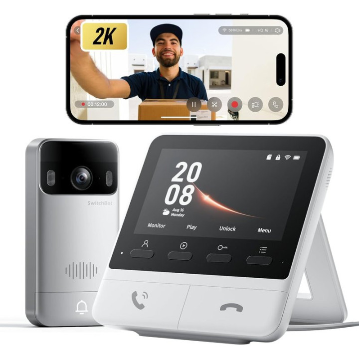 4,3" Smart zvonek SWITCHBOT Doorbell Monitor (W6802000) Video Doorbell (W6702001)