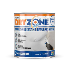 Barva proti plísni DRYZONE Mould-Resistant emulsion paint, odstín Brilliant White, 1 l