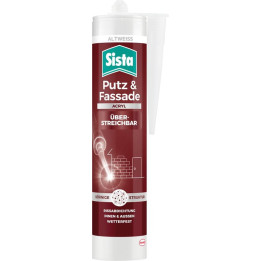 Akrylový tmel SISTA Putz & Fassade, 280 ml, starobílá