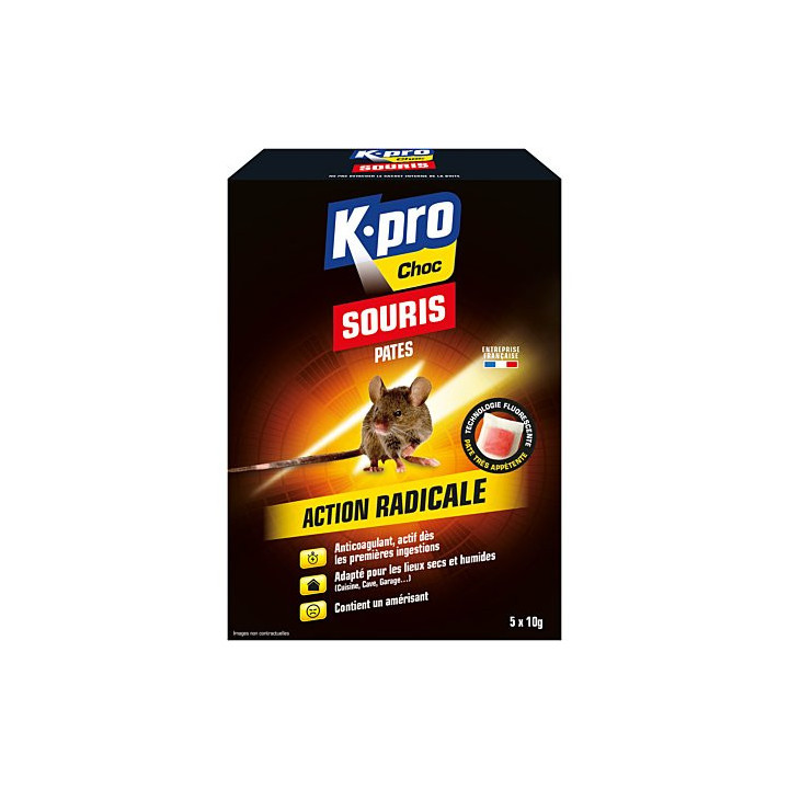 Antikoagulační pasta proti myším KAPO Choc Souris Pates, 50 g