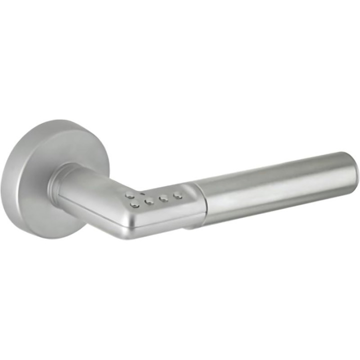 Elektronická klika na dveře YALE Code Handle Y027, pravá, stříbrná