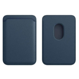 Pouzdro na karty pro iPhone APPLE FineWoven Wallet MagSafe, tmavě modrá