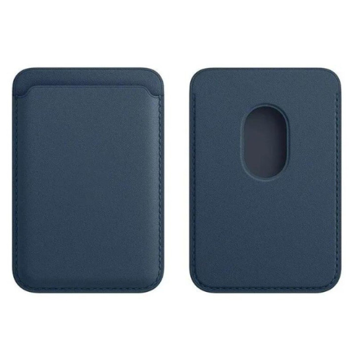 Pouzdro na karty pro iPhone APPLE FineWoven Wallet MagSafe, tmavě modrá