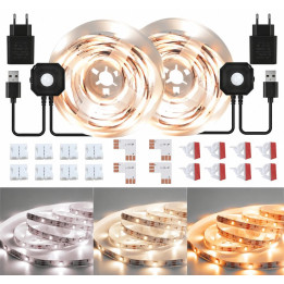 LED pásek WEFOMEY Motion Activated Light Strip WF-LED, 2700K-6500K, 2 × 1,5 m