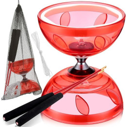 LED Diabolo SIMGOING Chinese Yoyo, červená