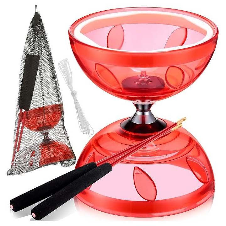 LED Diabolo SIMGOING Chinese Yoyo, červená