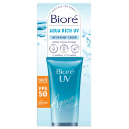 Hydratační péče o pleť  BIORÉ Aqua Rich UV SPF50, 50 ml