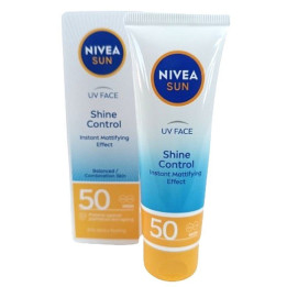 Opalovací krém na obličej NIVEA Sun Shine Control Instant Mattifying Effectc, 50 ml