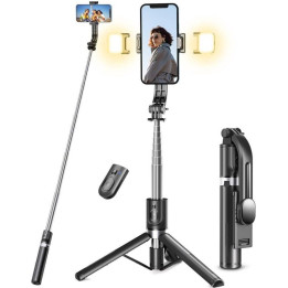 Selfie tyč PNITRI s dálkovým ovladačem Selfie Stick Tripod Q02MP, 114 cm