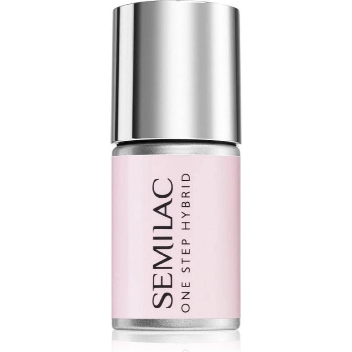 Gelový lak na nehty SEMILAC One Step Glossy 3v1, odstín S253 Natural Pink, 7 ml