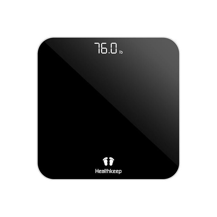 Osobní váha HEALTHKEEP T107, černá (max. nosnost 180 kg)