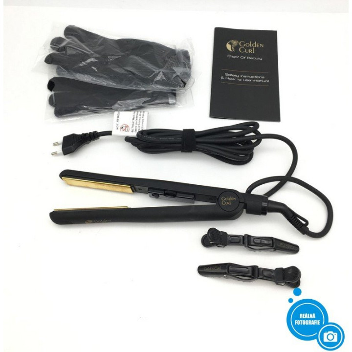 Žehlička na vlasy GOLDEN CURL GL829, The Gold Turbo, 45 W