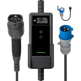 Nabíjecí stanice pro elektromobil DÉ DEM2D07B6, 7kW, Type B 30mA+DC 6mA, 6 m, 32 A, IP 65