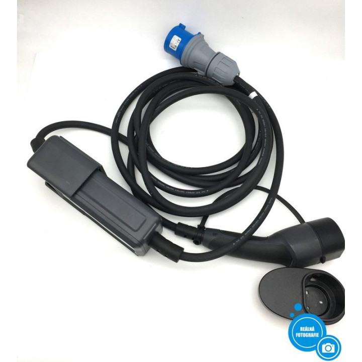 Nabíjecí stanice pro elektromobil DÉ DEM2D07B6, 7kW, Type B 30mA+DC 6mA, 6 m, 32 A, IP 65