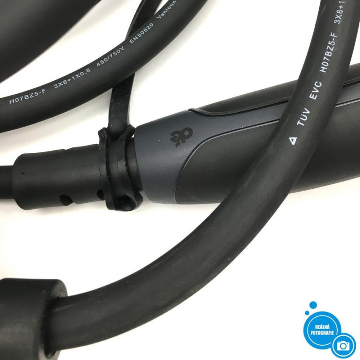 Nabíjecí stanice pro elektromobil DÉ DEM2D07B6, 7kW, Type B 30mA+DC 6mA, 6 m, 32 A, IP 65
