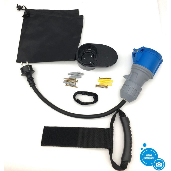 Nabíjecí stanice pro elektromobil DÉ DEM2D07B6, 7kW, Type B 30mA+DC 6mA, 6 m, 32 A, IP 65