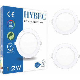 LED stropní svítidlo HYBEC TE0528, 3000K, 12 W, 17 x 1,4 cm, bílá, 2 ks