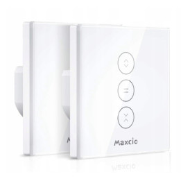 Smart spínač na rolety MAXCIO Curtain Switch WF-CS01, 600 W, 2 ks, bílá