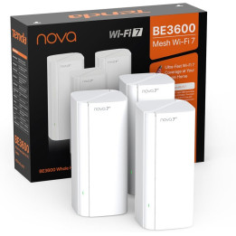 Mesh systémy TENDA Nova Whole Home Mesh Wi-fi BE3600 ME3 Pro, 3 ks