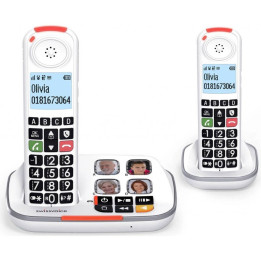 Domácí telefon SWISS Xtra 2355 Duo, bílá