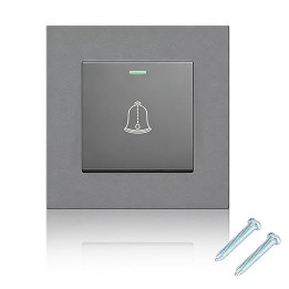 Zvonkový spínač GB16915.1250V, 10AX, šedá
