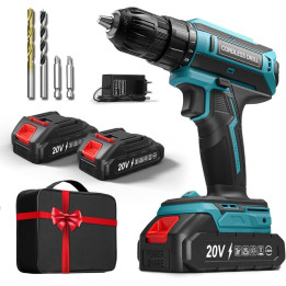 AKU vrtací šroubovák Cordless Drill 20VDZ, 20 V (včetně 2x AKU baterie)