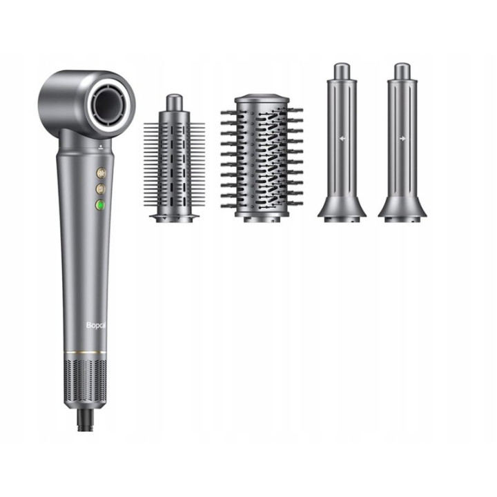 Kulmofén na vlasy BOPCAL Multistyler 5v1 ZCY892-B, 1200 W, šedá